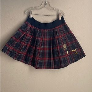 Harry Potter Plaid Pleated Gryffindor Skirt